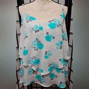 Torrid Floral Layered Women's Top 1X